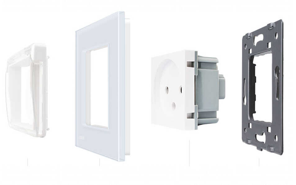 שקע כוח ישראלי לבן מוגן מים LIVOLO C7C1ILWF-11 IP44