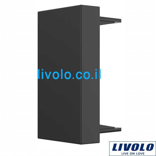 כיסוי דמה פלסטיק שחור 1 מודול LIVOLO VL-FCMB-1BP