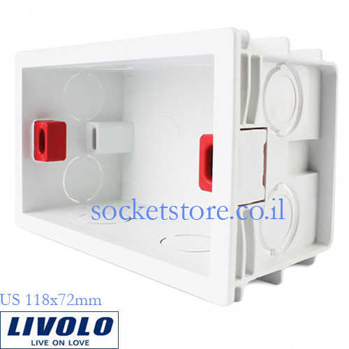 תיבת התקנה מלבנית LIVOLO MH01 118x72mm